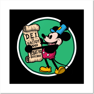 Steamboat Willie's Reminder (DEI Mickey) Posters and Art